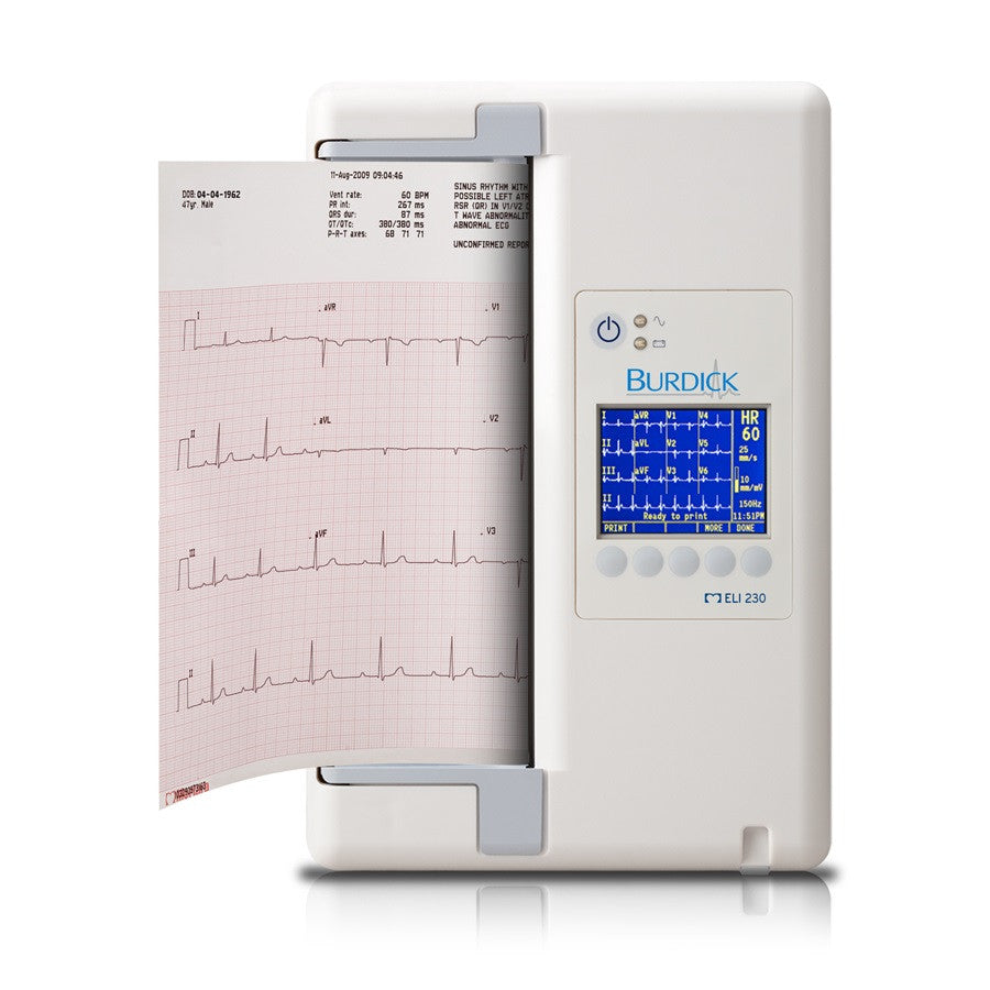 Burdick ELI 230 Resting ECG Machine 12-Lead Interpretive